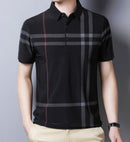 Camisa Masculina Polo com Listras