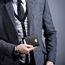 Carteira Masculina de Couro Antifurto Tecnologia RFID