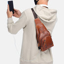 Bolsa Masculina Bag Couro Genuíno