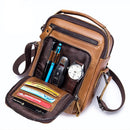 Bolsa Masculina Pequena Couro Genuíno