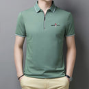 Camisa Polo Masculina com Zíper