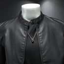 Jaqueta de Couro Casual Masculina Sampaio®