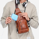 Bolsa Masculina Bag Couro Genuíno